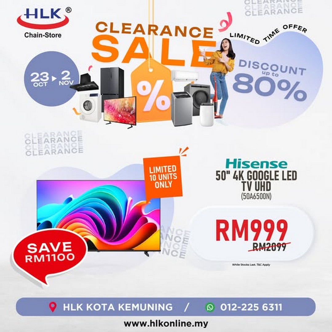 HLK-Kota-Kemuning-Clearance-Sale-1 23 October-2 November 2025: HLK Kota Kemuning: Clearance Sale with Up to 80% Off