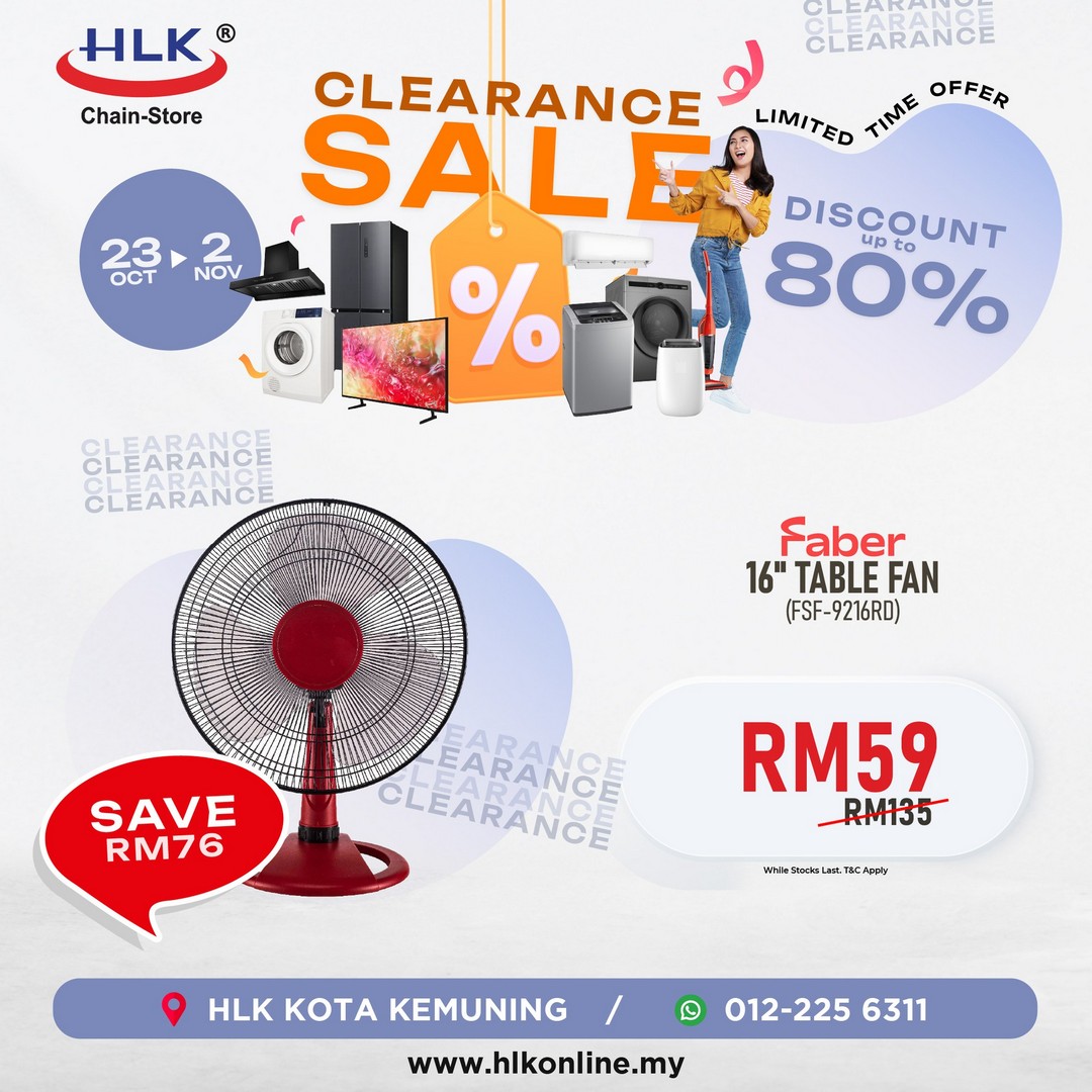 HLK-Kota-Kemuning-Clearance-Sale-14 23 October-2 November 2025: HLK Kota Kemuning: Clearance Sale with Up to 80% Off