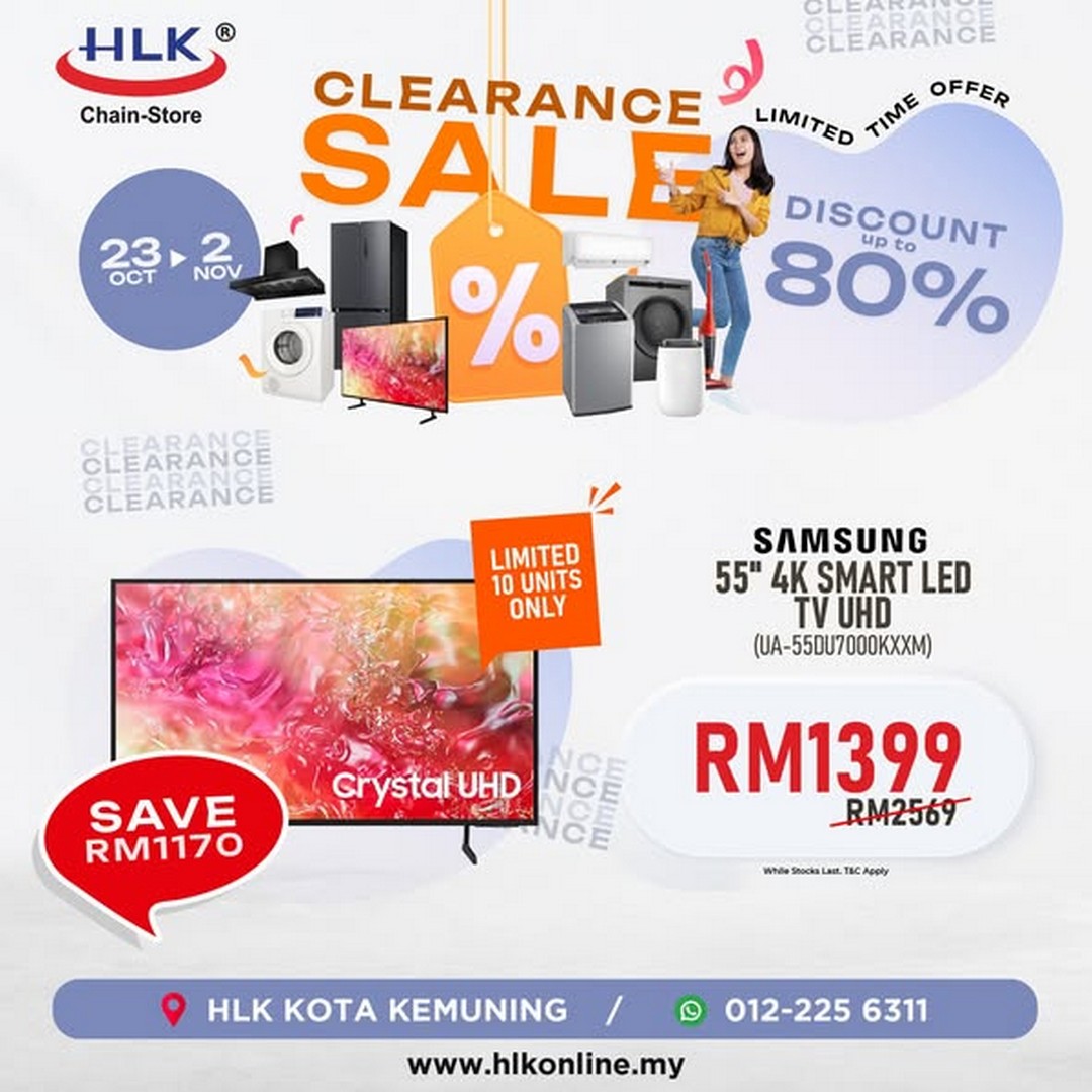 HLK-Kota-Kemuning-Clearance-Sale-2 23 October-2 November 2025: HLK Kota Kemuning: Clearance Sale with Up to 80% Off