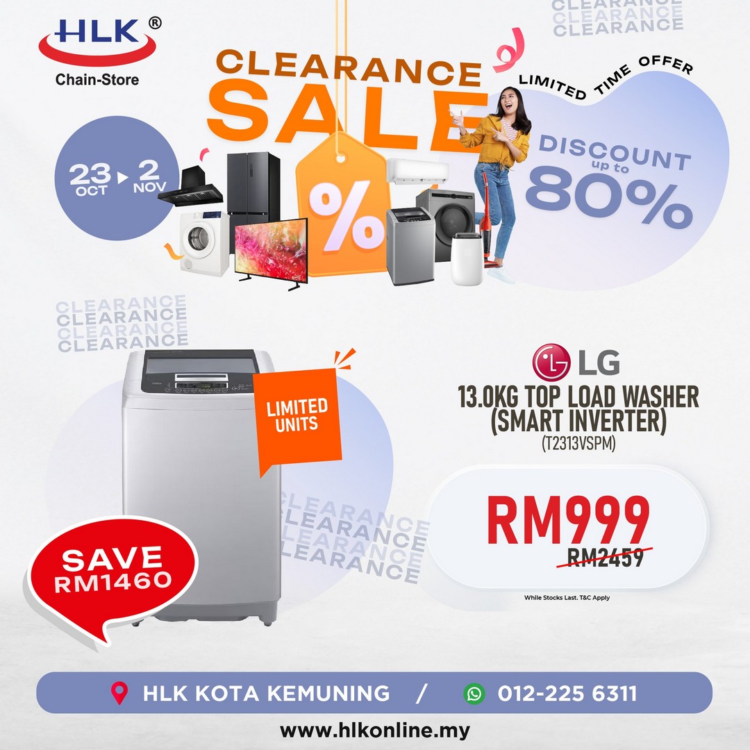 HLK-Kota-Kemuning-Clearance-Sale-8 23 October-2 November 2025: HLK Kota Kemuning: Clearance Sale with Up to 80% Off