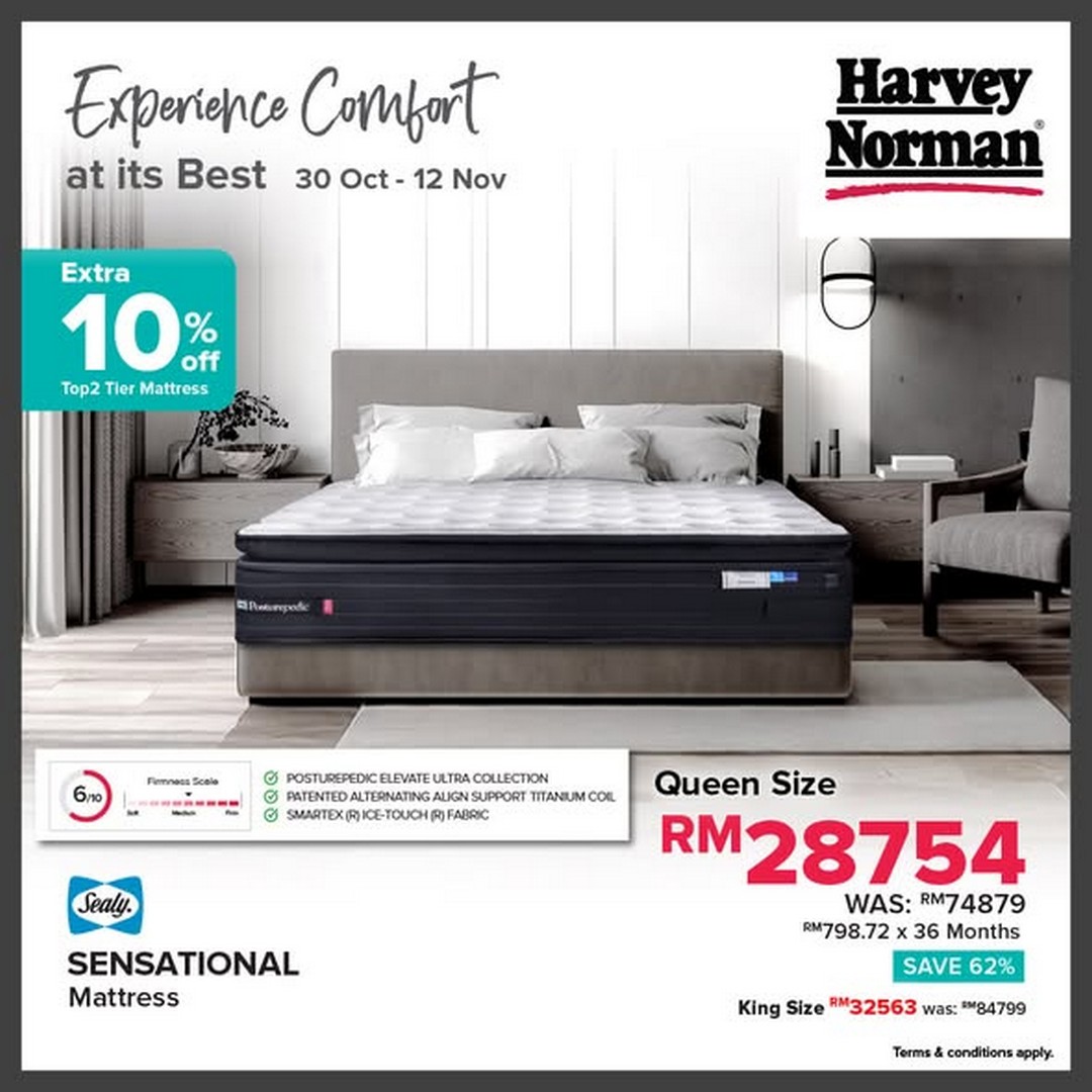 Harvey-Norman-Malaysia-Extra-10-Off-Premium-Mattresses-Promotion-1 30 October-12 November 2025: Harvey Norman Malaysia: Extra 10% Off Premium Mattresses Promotion for a Restful Sleep