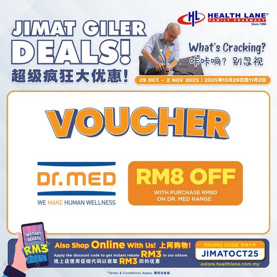 Health-Lane-Family-Pharmacy-Jimat-Giler-Deals-Promotion-2 29 October–2 November 2025: Health Lane Family Pharmacy: Jimat Giler Deals Promotion Featuring FREE Lee Kum Kee Panda Less Salty Oyster Sauce & Up to 35% OFF Trusted Health Brands