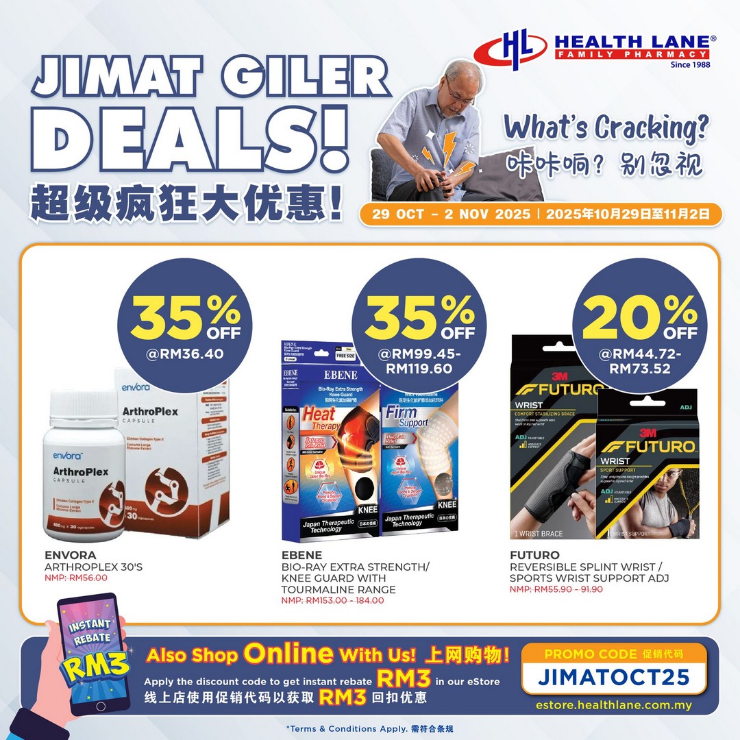 Health-Lane-Family-Pharmacy-Jimat-Giler-Deals-Promotion-6 29 October–2 November 2025: Health Lane Family Pharmacy: Jimat Giler Deals Promotion Featuring FREE Lee Kum Kee Panda Less Salty Oyster Sauce & Up to 35% OFF Trusted Health Brands