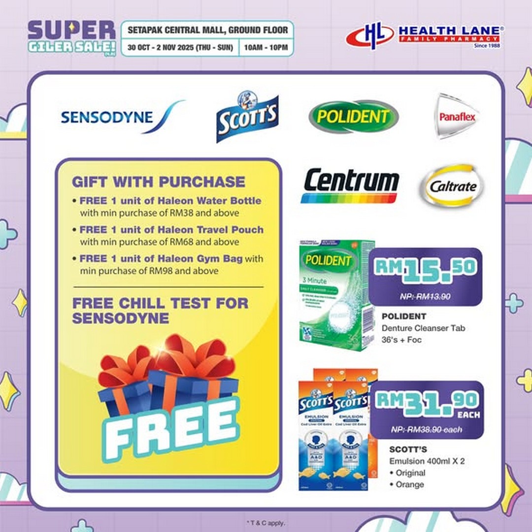 Health-Lane-Family-Pharmacy-Malaysia-Super-Giler-Sale-4.0-3 30 October–2 November 2025: Health Lane Family Pharmacy Malaysia: Super Giler Sale 4.0 Health & Beauty Fair Promotion at Setapak Central Mall