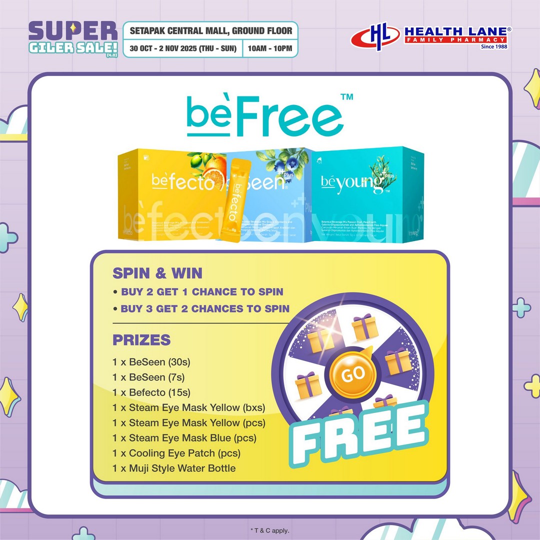 Health-Lane-Family-Pharmacy-Malaysia-Super-Giler-Sale-4.0-Health-Lane-Family-Pharmacy-Malaysia-Super-Giler-Sale-4.0-7 30 October–2 November 2025: Health Lane Family Pharmacy Malaysia: Super Giler Sale 4.0 Health & Beauty Fair Promotion at Setapak Central Mall