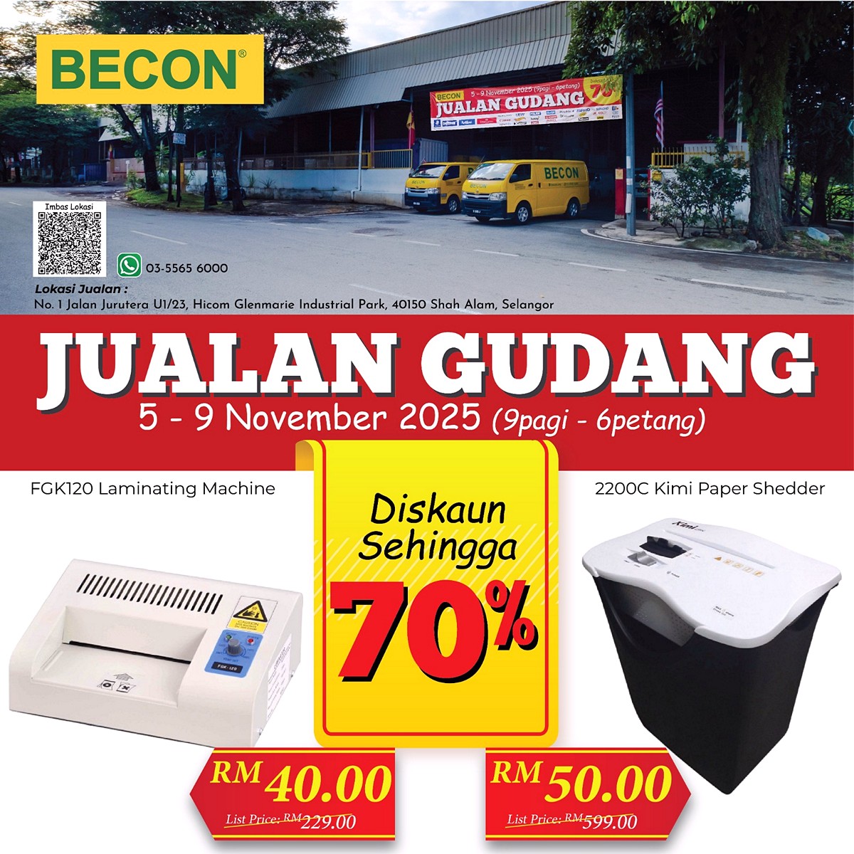 IMG-20251024-WA0007 5-9 Nov 2025: BECON Warehouse Sale in Shah Alam! Up to 70% OFF Stationery, Paper, Office & School Supplies