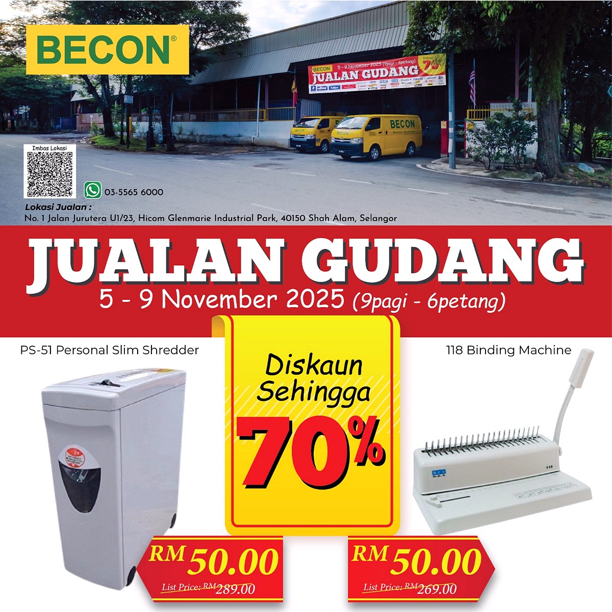 IMG-20251024-WA0008 5-9 Nov 2025: BECON Warehouse Sale in Shah Alam! Up to 70% OFF Stationery, Paper, Office & School Supplies