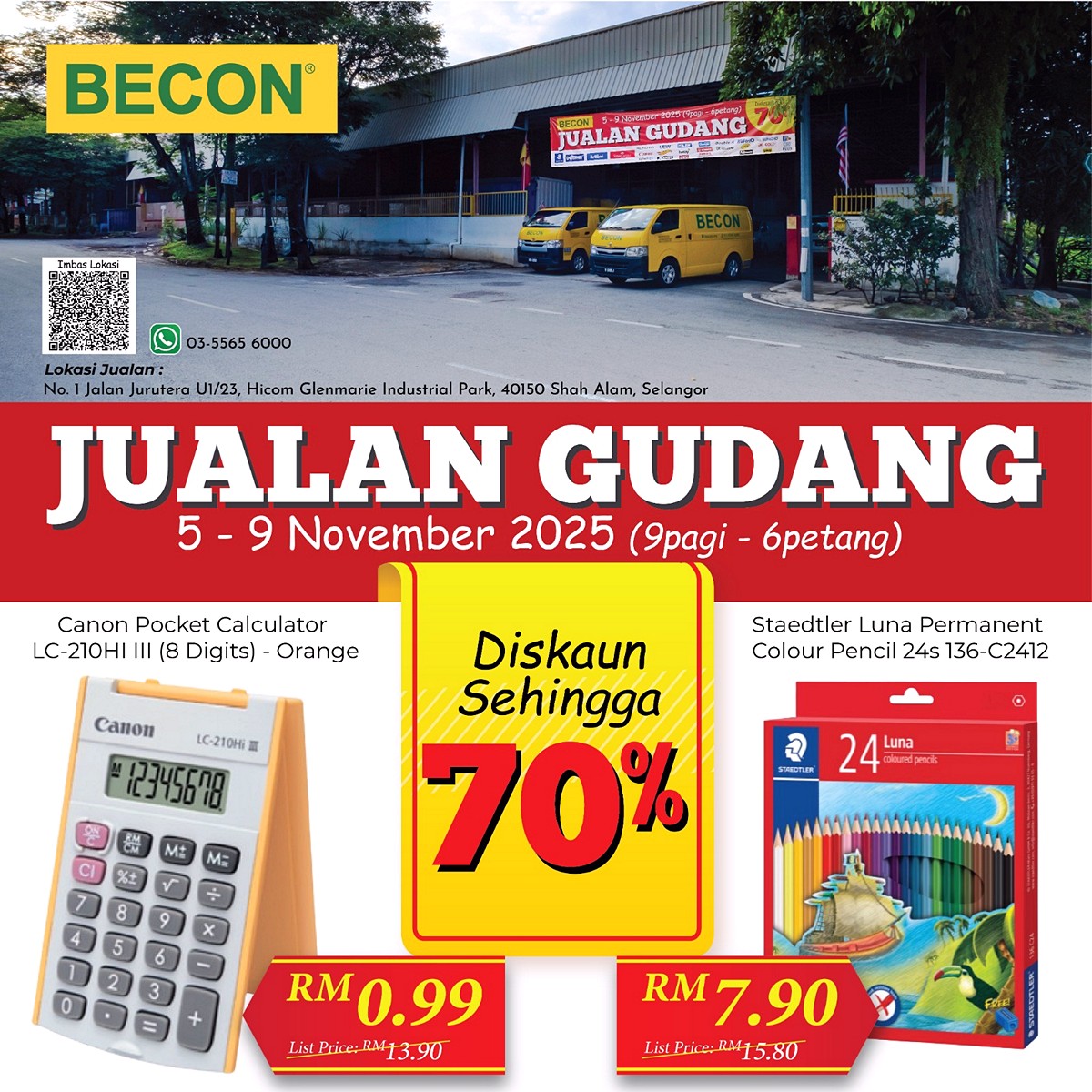 IMG-20251024-WA0009 5-9 Nov 2025: BECON Warehouse Sale in Shah Alam! Up to 70% OFF Stationery, Paper, Office & School Supplies