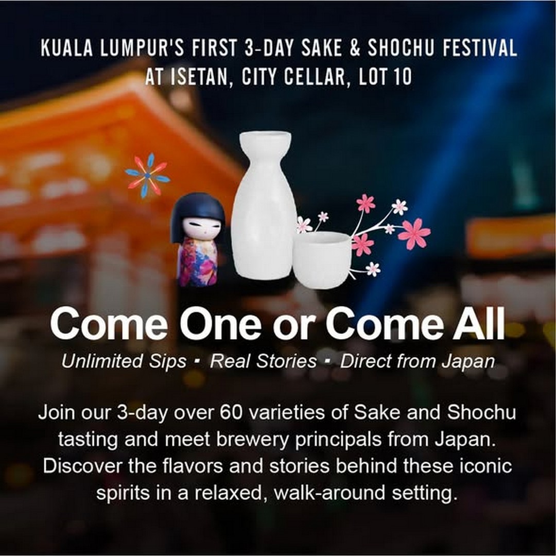 Isetan-Kuala-Lumpur-City-Cellar-Sake-Festival-2 13-15 November 2025: Isetan Kuala Lumpur: City Cellar Sake Festival – Over 60 Varieties of Sake & Shochu Tasting