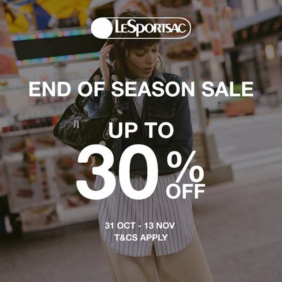 Isetan-Kuala-Lumpur-Le-Sportsac-End-of-Season-Sale 31 October–13 November 2025: Isetan Kuala Lumpur: Le Sportsac End of Season Sale – Up to 30% Off