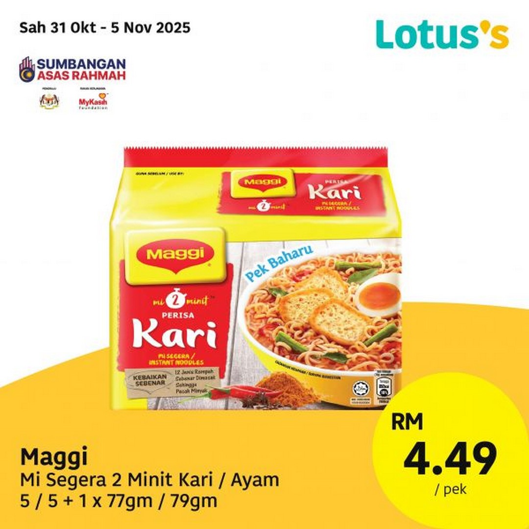 Lotuss-Malaysia-Pasti-Berbaloi-Deals-2 31 October–5 November 2025: Lotus’s Malaysia: Pasti Berbaloi Deals: Grocery and Daily Essentials Promotion