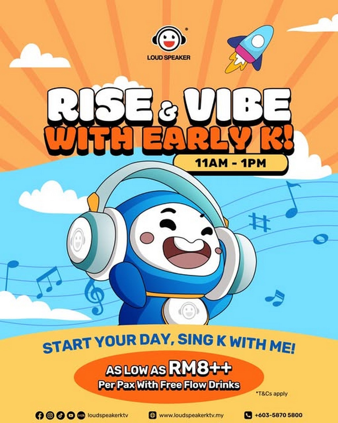 Loud-Speaker-Malaysia-Early-K-Deal-Karaoke-Promotion 28 October 2025 onwards: Loud Speaker Malaysia: Early K Deal Karaoke Promotion with Free Flow Drinks & Ice Cream