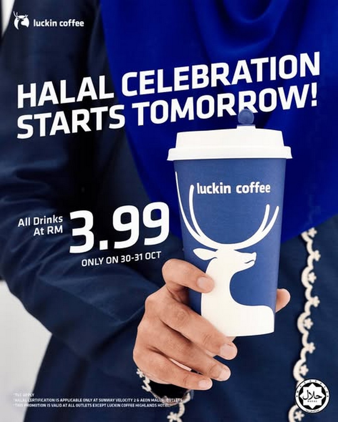 Luckin-Coffee-Malaysia-RM3.99-Halal-Celebration-Promotion-1 30–31 October 2025: Luckin Coffee Malaysia: RM3.99 Halal Celebration Promotion