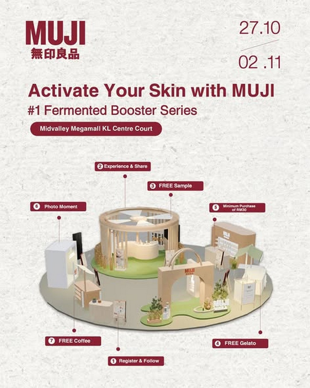 MUJI-Malaysia-Fermented-Booster-Series-Roadshow-Skincare 27 October–2 November 2025: MUJI Malaysia: Fermented Booster Series Roadshow Skincare Promotion at Mid Valley Megamall