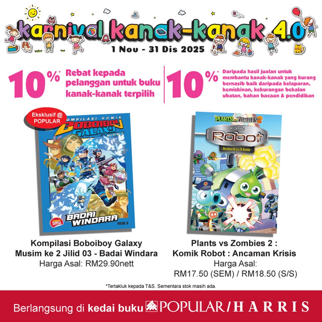 POPULAR-Bookstore-Singapore-Childrens-Carnival-4.0-10 1 November–31 December 2025: POPULAR Bookstore Malaysia Children’s Carnival 4.0: Exclusive Book Deals, Giveaways & Charity Promotion