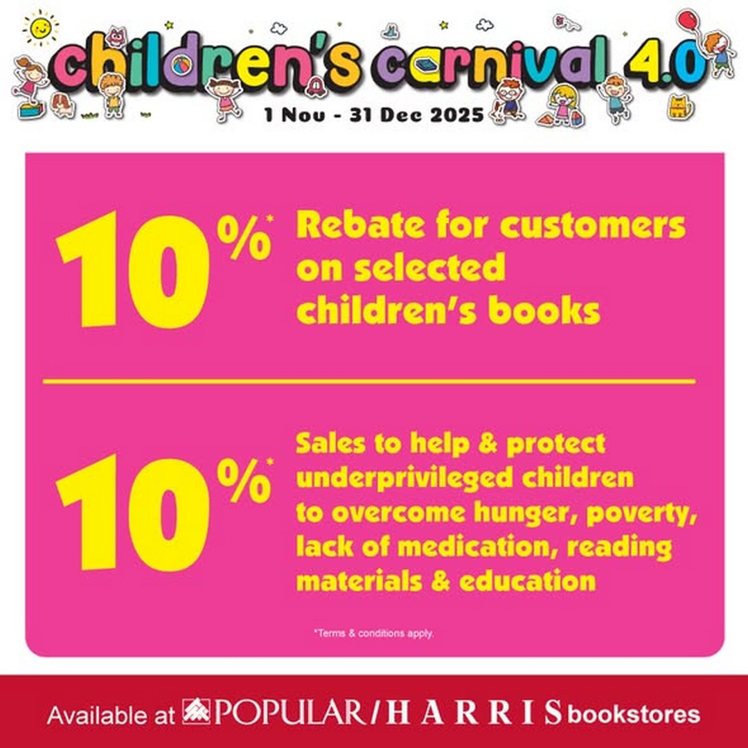 POPULAR-Bookstore-Singapore-Childrens-Carnival-4.0-2 1 November–31 December 2025: POPULAR Bookstore Malaysia Children’s Carnival 4.0: Exclusive Book Deals, Giveaways & Charity Promotion