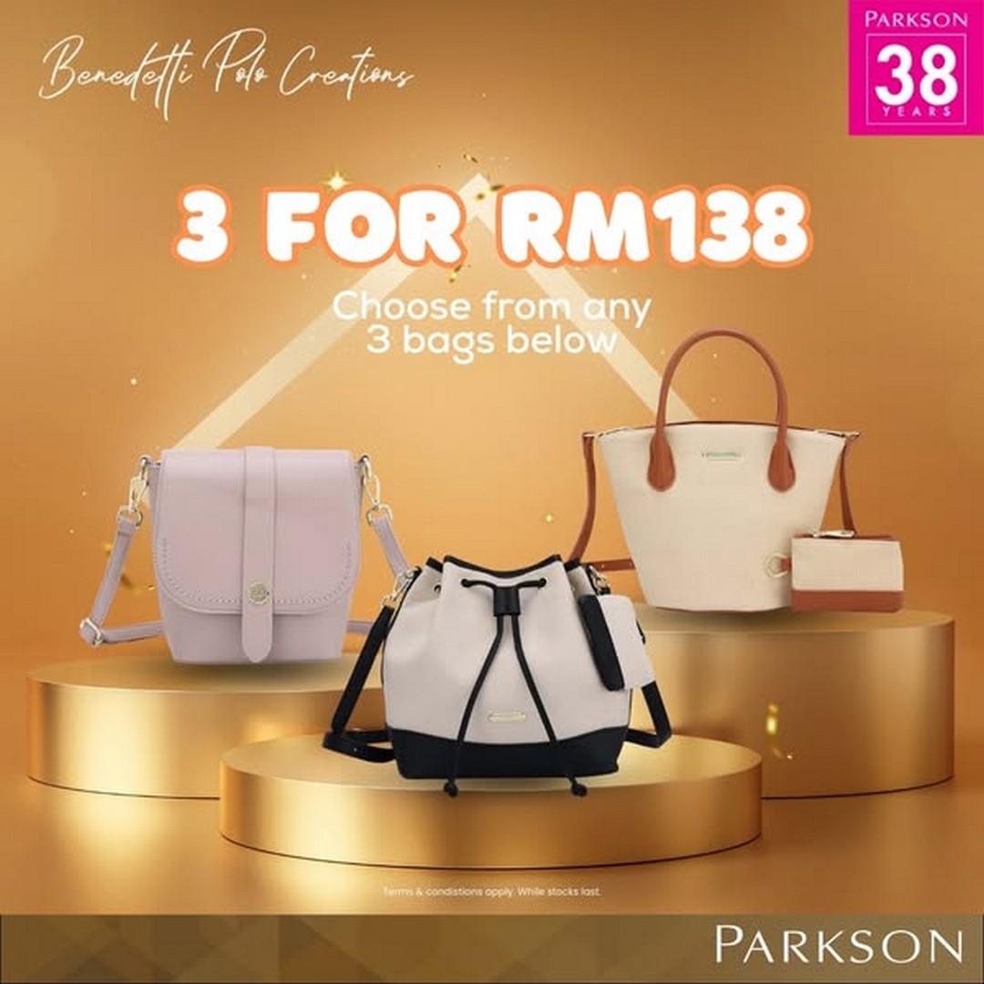 Parkson-Malaysia-38th-Anniversary-Womens-Handbag-Promotion-3 1-31 October 2025: Parkson Malaysia: 38th Anniversary Women’s Handbag Promotion: Special Deals and Discounts