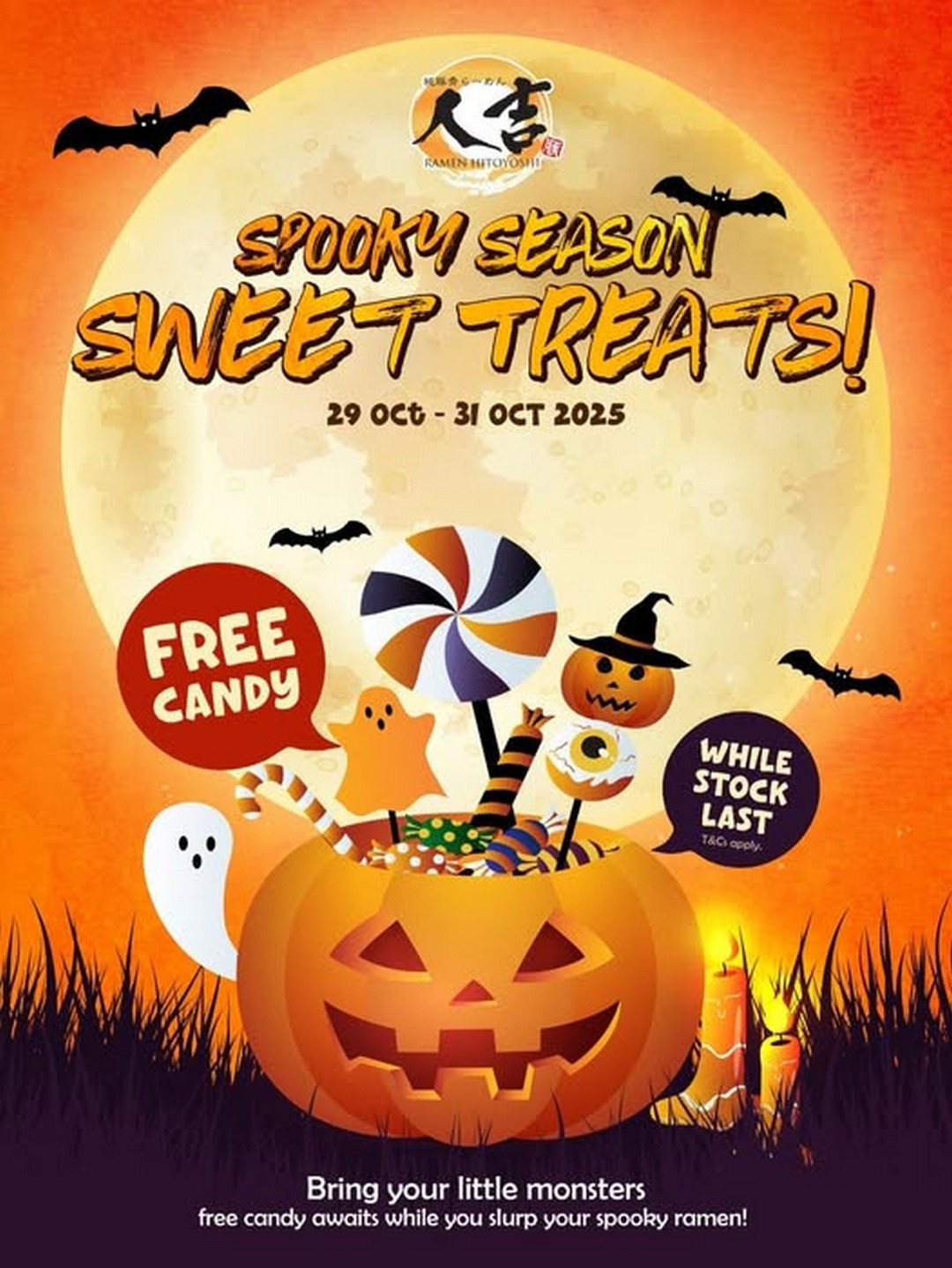 Ramen-Hitoyoshi-Malaysia-Spooky-Halloween-Treats 29-31 October 2025: Ramen Hitoyoshi Malaysia: Spooky Halloween Treats for Kids Promotion