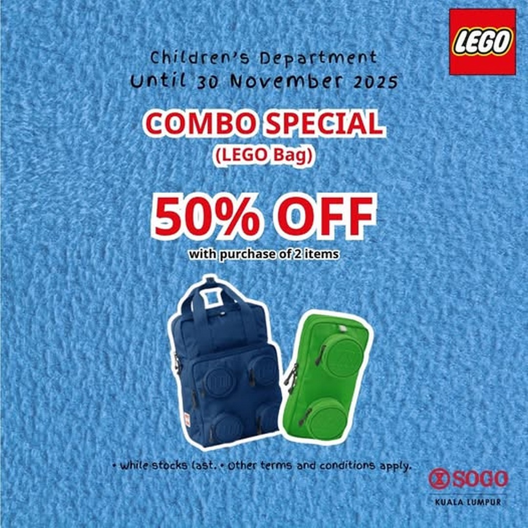 SOGO-Malaysia-LEGO-Combo-Special-Deals Now till 30 November 2025: SOGO Malaysia: LEGO Combo Special Deals: Promotion on Popular LEGO Sets at 50% OFF