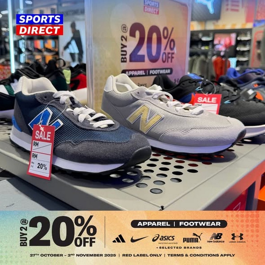 Sports-Direct-Malaysia-20-Off-Red-Label-Items-Promotion-3 27 October–2 November 2025: Sports Direct Malaysia 20% Off Red Label Items Promotion Featuring Nike, Adidas, Asics, and Under Armour