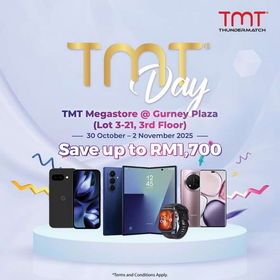 TMT-Day-Promotion-Huge-Savings-on-Mobile-Gadgets 30 October–2 November 2025: TMT Day Promotion: Huge Savings on Mobile Gadgets at Gurney Plaza Penang