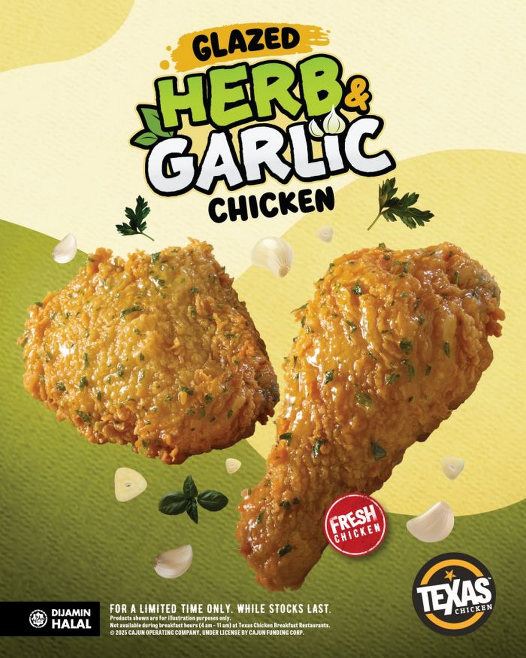 Texas-Chicken-Malaysia-Glazed-Herb-Garlic-Chicken-Tenders-Promotion 29 October 2025 onwards: Texas Chicken Malaysia: Glazed Herb & Garlic Chicken & Tenders Promotion