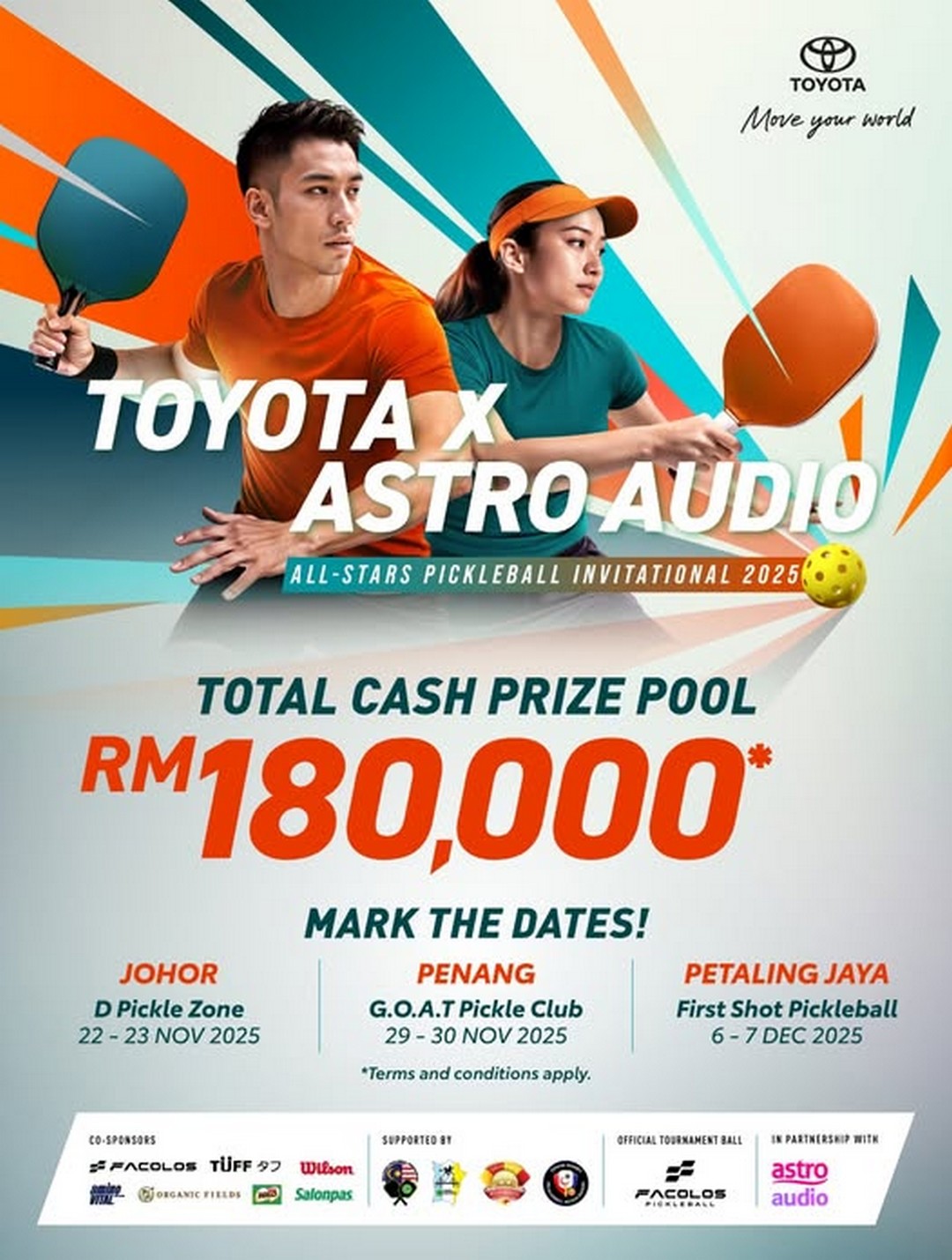 Toyota-Malaysia-All-Stars-Pickleball-Invitational-2025-Promotion 22 November–7 December 2025: Toyota Malaysia: All-Stars Pickleball Invitational 2025 Promotion – Free Registration & RM180,000 Prize Pool