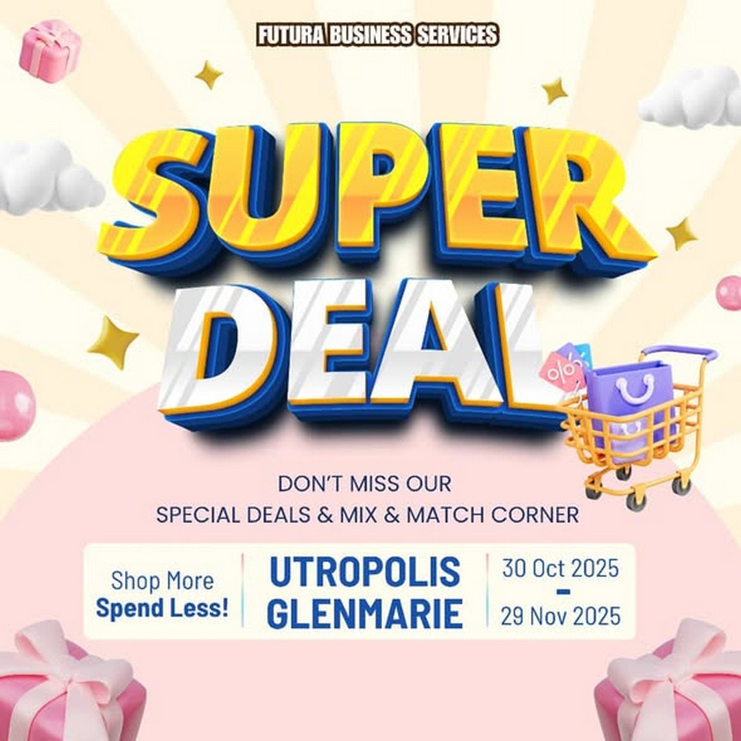 Utropolis-Marketplace-Super-Deals-Warehouse-Sale 30 October–29 November 2025: Utropolis Marketplace Super Deals Warehouse Sale – Luggage, Bags, and Shoes Promotion at Level G