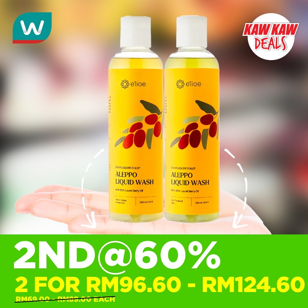 Watsons-Malaysia-ACNE-CARE-SECOND-ITEM-60-OFF-Promotion-11 30 October–3 November 2025: Watsons Malaysia: ACNE CARE SECOND ITEM 60% OFF Promotion – Double Up Your Skincare Routine Without Breaking the Bank