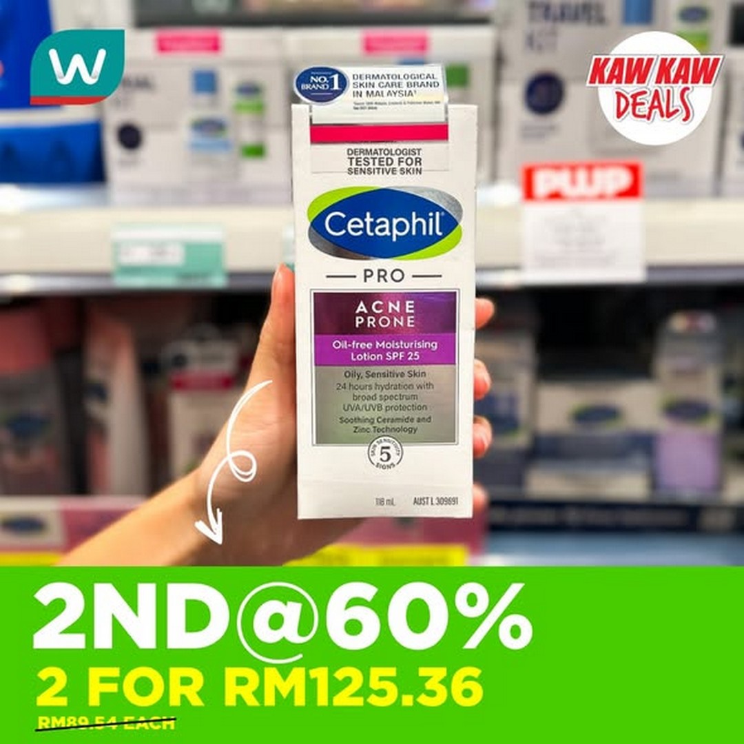 Watsons-Malaysia-ACNE-CARE-SECOND-ITEM-60-OFF-Promotion-3 30 October–3 November 2025: Watsons Malaysia: ACNE CARE SECOND ITEM 60% OFF Promotion – Double Up Your Skincare Routine Without Breaking the Bank
