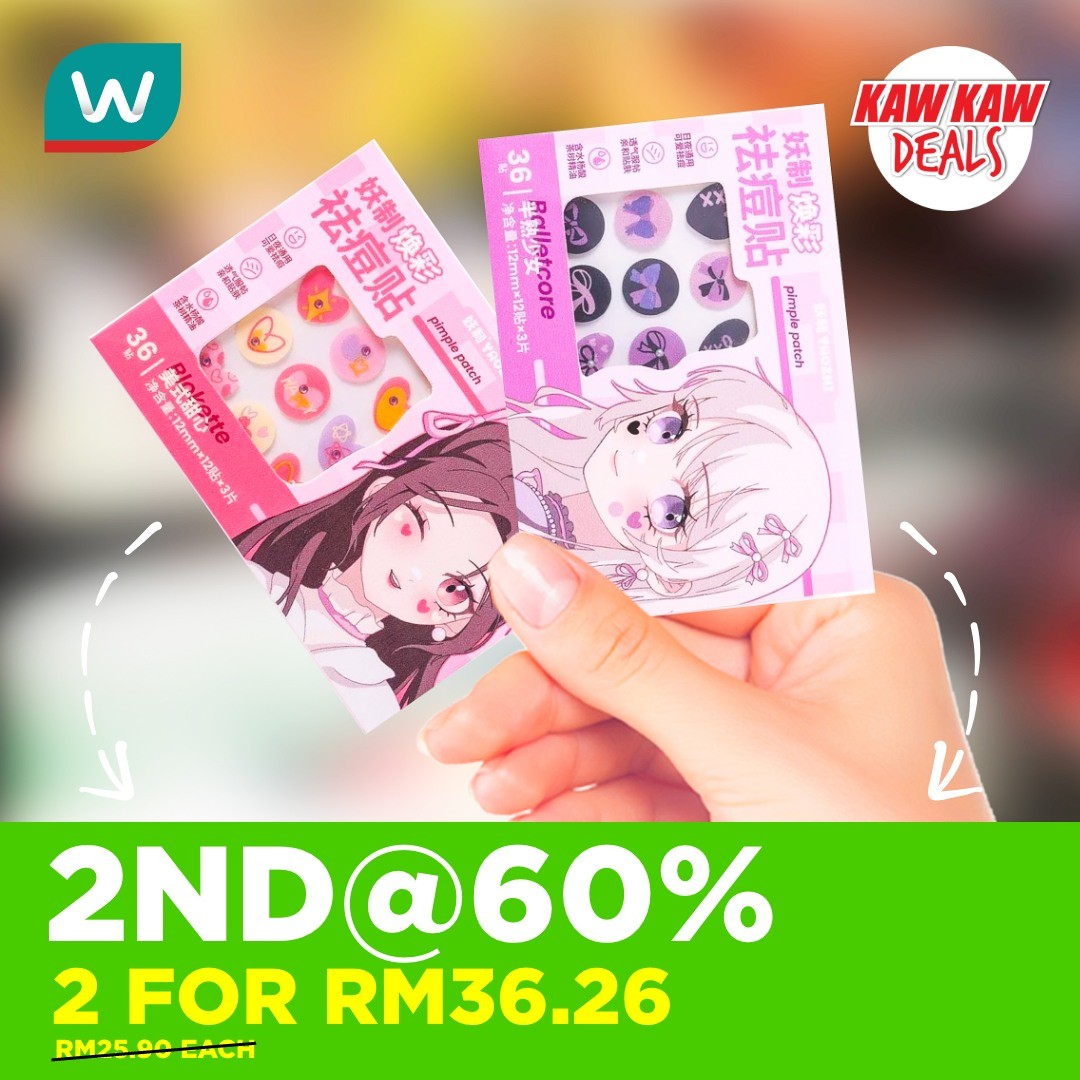 Watsons-Malaysia-ACNE-CARE-SECOND-ITEM-60-OFF-Promotion-6 30 October–3 November 2025: Watsons Malaysia: ACNE CARE SECOND ITEM 60% OFF Promotion – Double Up Your Skincare Routine Without Breaking the Bank
