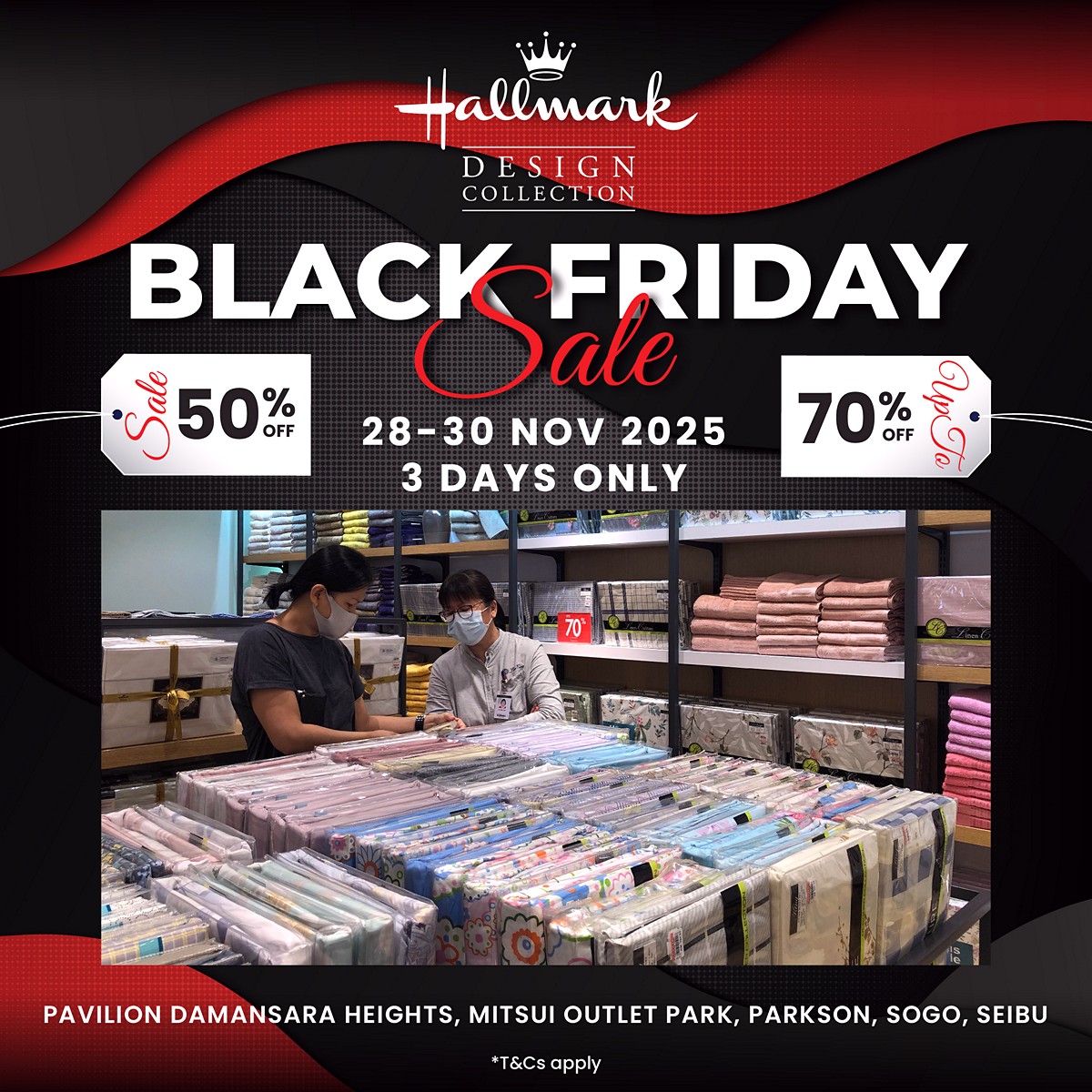 251029-AL-Black-Friday-Sale-Crowd-GA-1200x1200-01 28–30 November 2025: Hallmark Bedding Black Friday Sale – Up to 70% OFF Across Malaysia