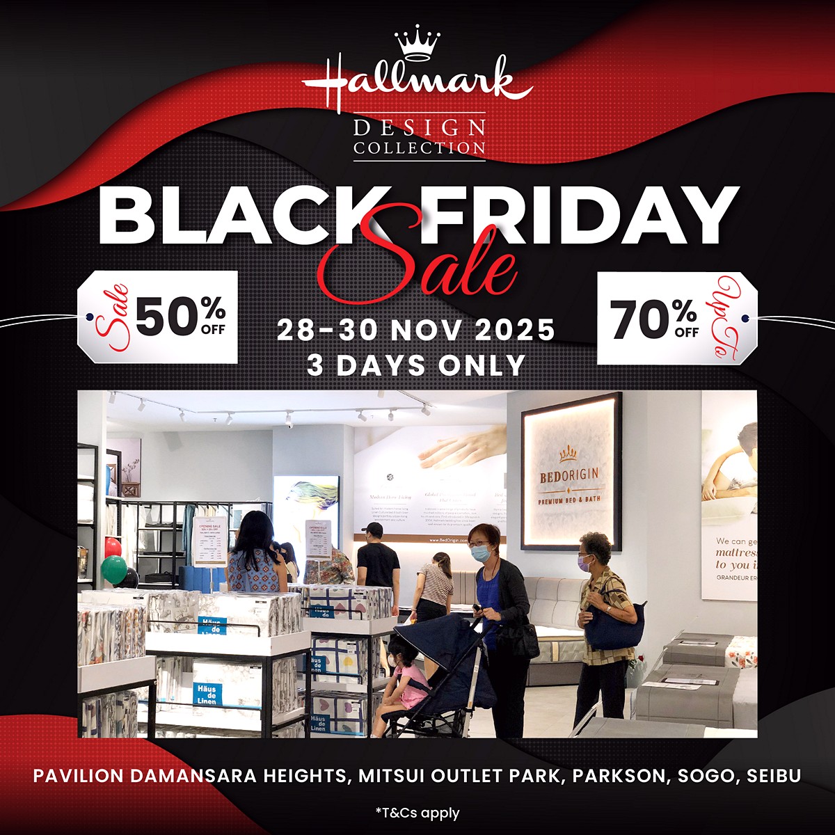 251029-AL-Black-Friday-Sale-Crowd-GA-1200x1200-02 28–30 November 2025: Hallmark Bedding Black Friday Sale – Up to 70% OFF Across Malaysia
