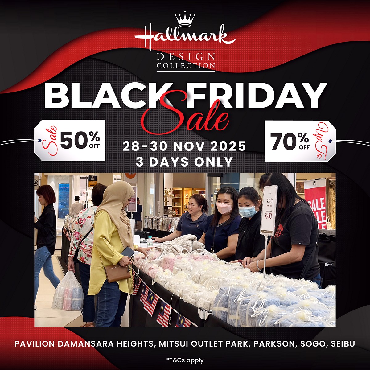 251029-AL-Black-Friday-Sale-Crowd-GA-1200x1200-06 28–30 November 2025: Hallmark Bedding Black Friday Sale – Up to 70% OFF Across Malaysia