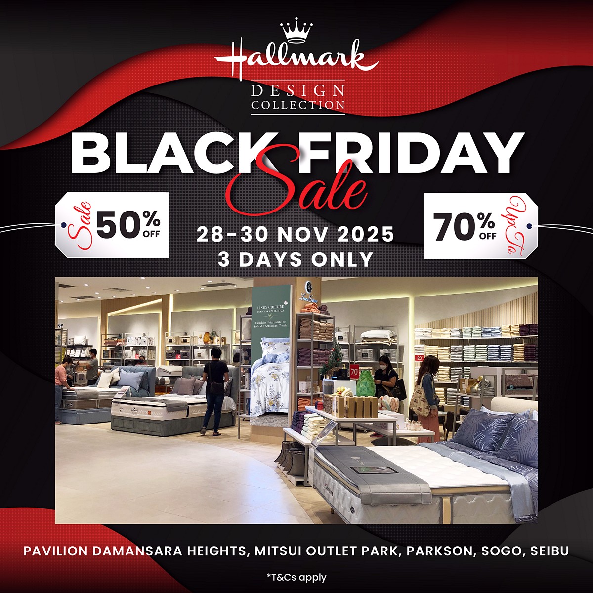 251029-AL-Black-Friday-Sale-Crowd-GA-1200x1200-08 28–30 November 2025: Hallmark Bedding Black Friday Sale – Up to 70% OFF Across Malaysia