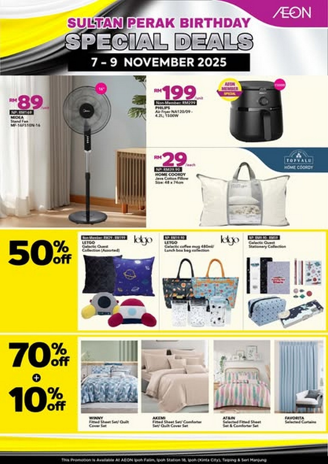 AEON-Malaysia-Sultan-of-Peraks-Principality-Day-Celebration-2 7–9 November 2025: AEON Malaysia Sultan of Perak’s Principality Day Celebration: Exclusive Weekend Sale at AEON Stores in Perak