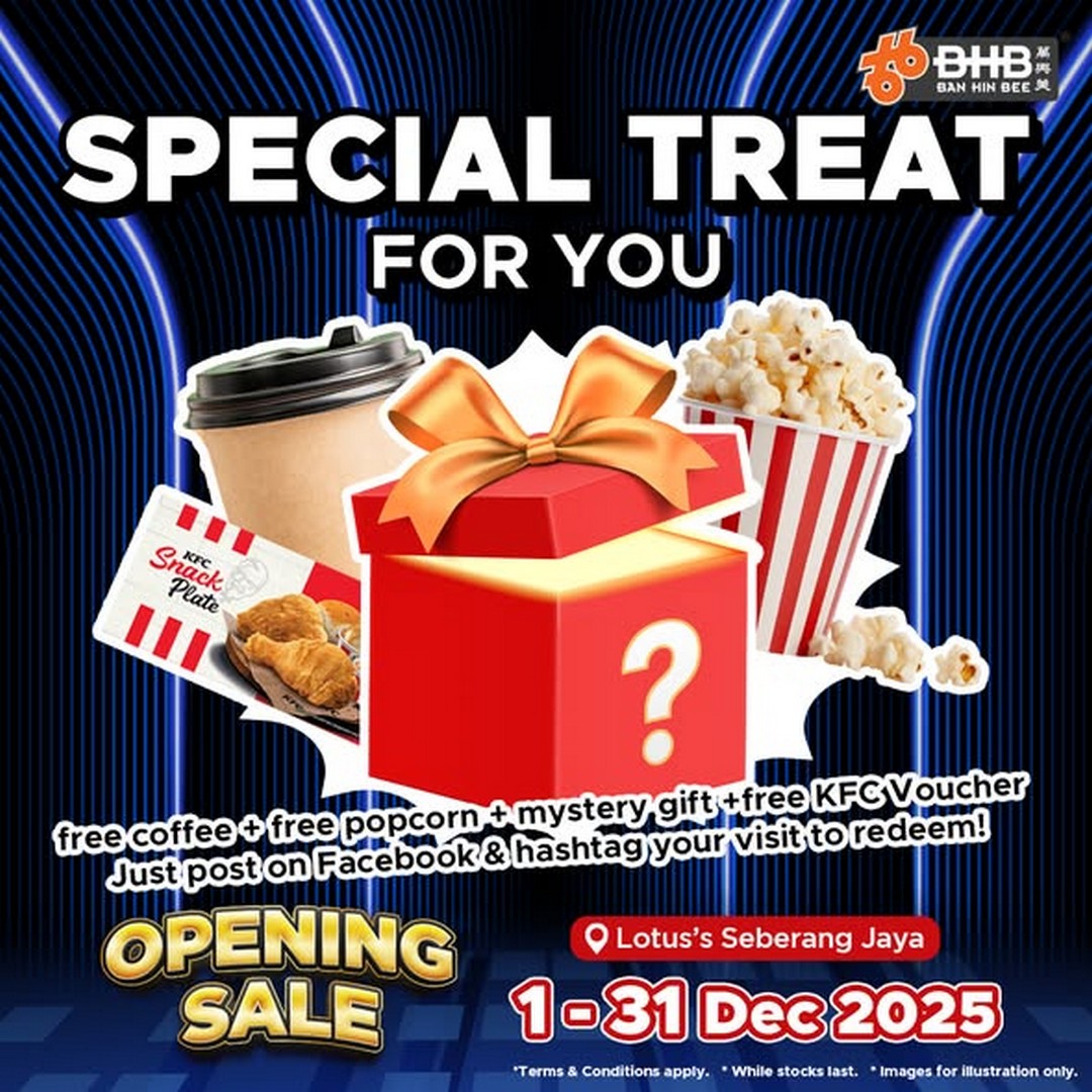 Ban-Hin-Bee-at-Lotuss-Seberang-Jaya-2 1–31 December 2025: Ban Hin Bee at Lotus’s Seberang Jaya: Year-End Electronics Sale with Up to 80% OFF and Free Gifts