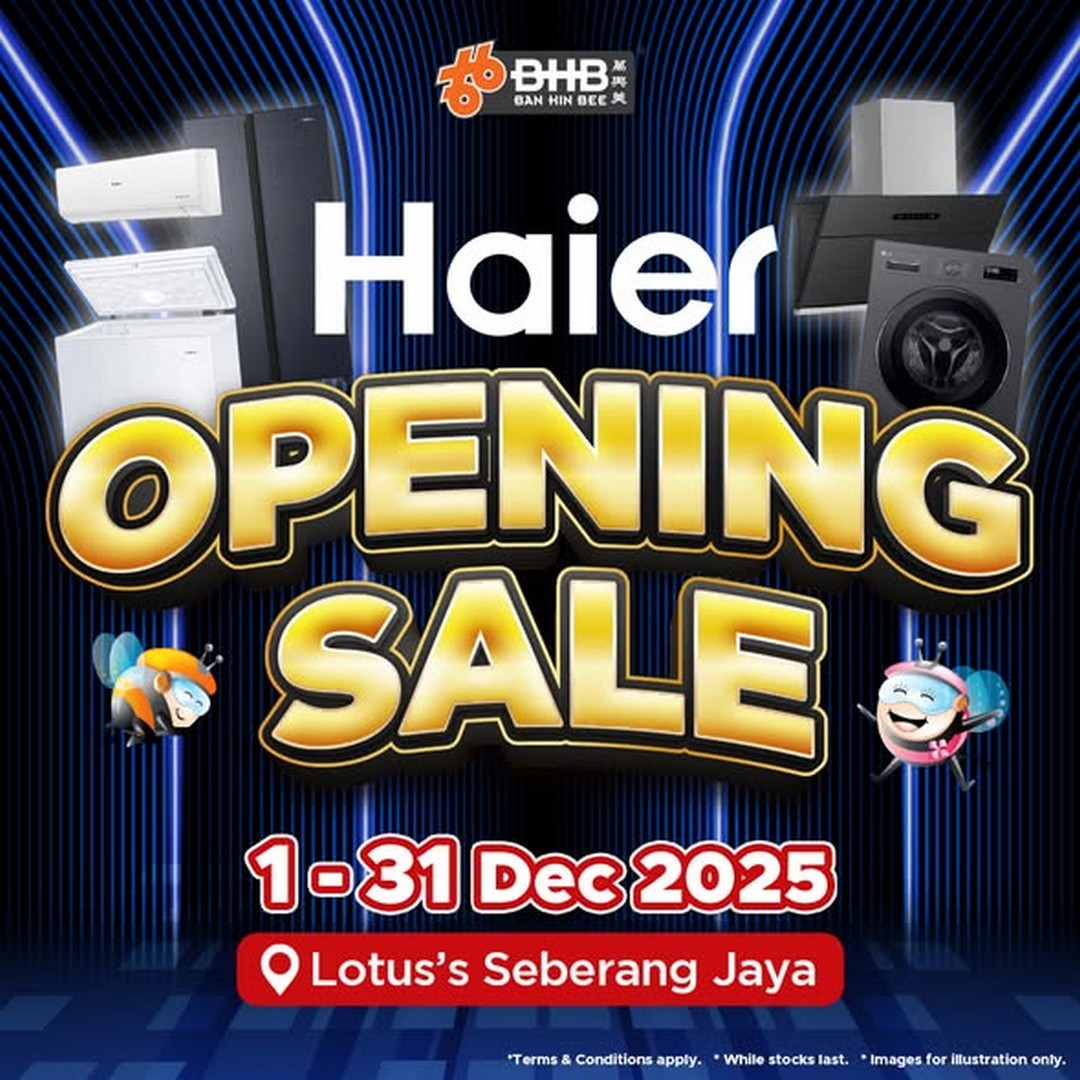 Ban-Hin-Bee-at-Lotuss-Seberang-Jaya 1–31 December 2025: Ban Hin Bee at Lotus’s Seberang Jaya: Year-End Electronics Sale with Up to 80% OFF and Free Gifts