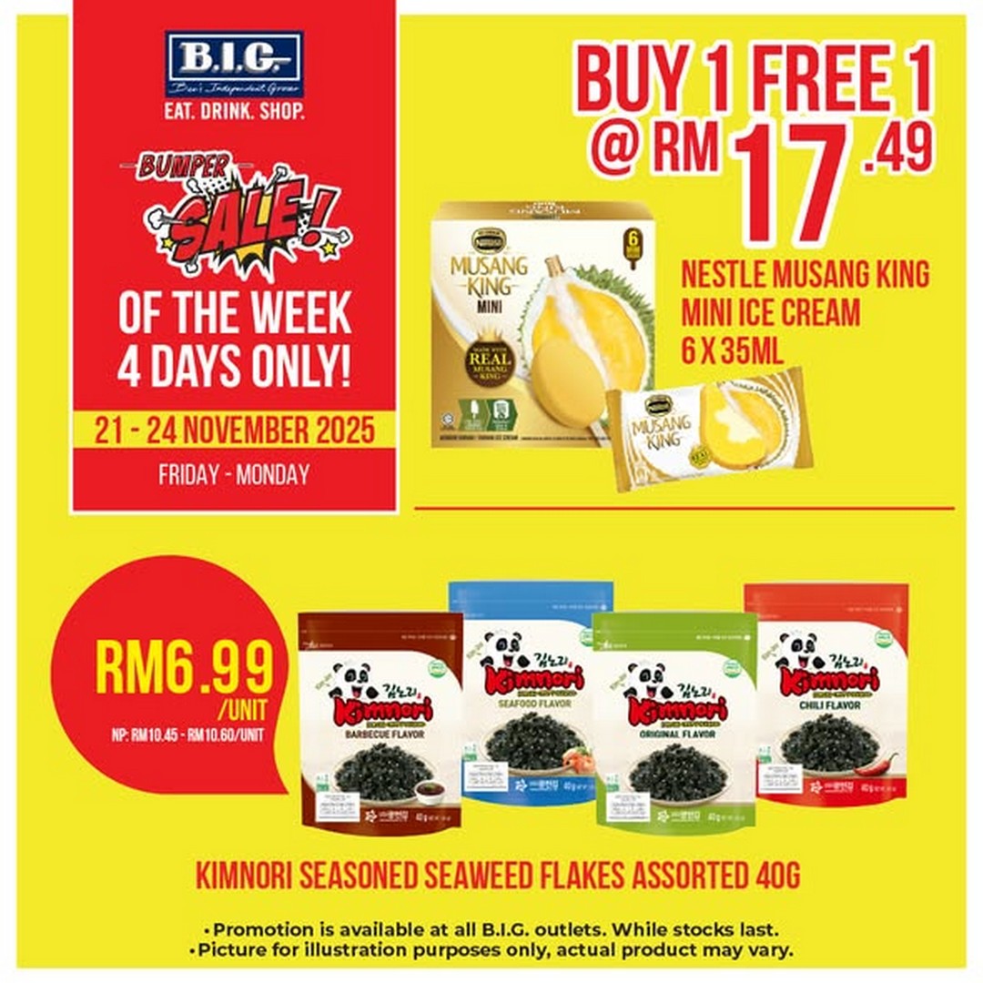 Bens-Independent-Grocer-Bumper-Sale 21-24 November 2025: Ben's Independent Grocer: Bumper Sale – Special Offers on Snacks, Beverages & Household Essentials