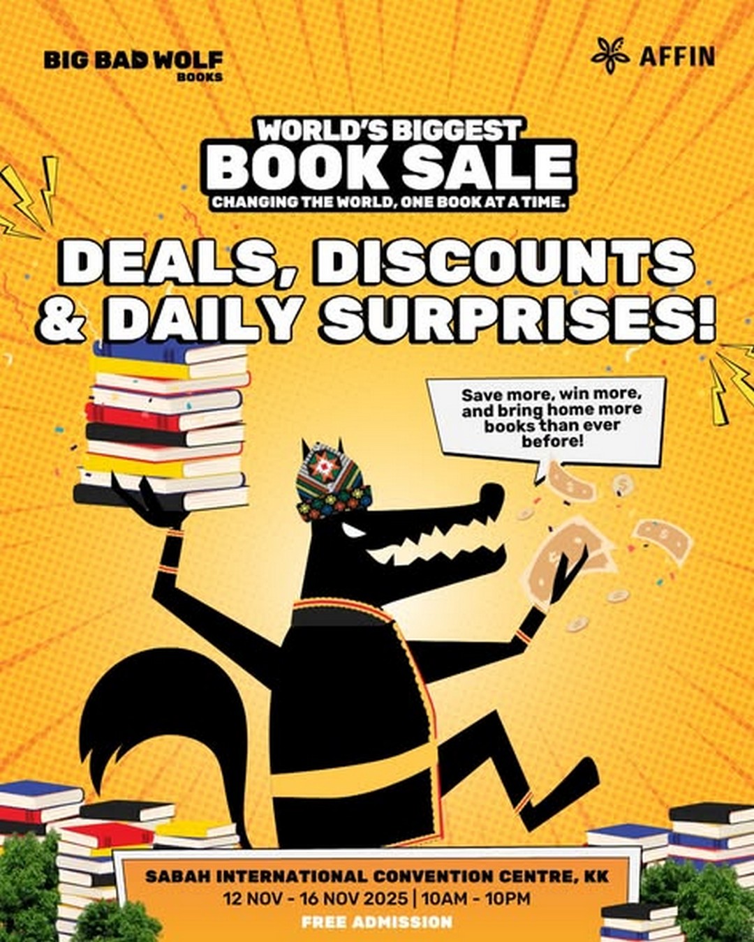Big-Bad-Wolf-Books-Massive-Book-Sale 12-16 November 2025: Big Bad Wolf Books: Massive Book Sale Event with Discounts, Student Perks, and Lucky Draws