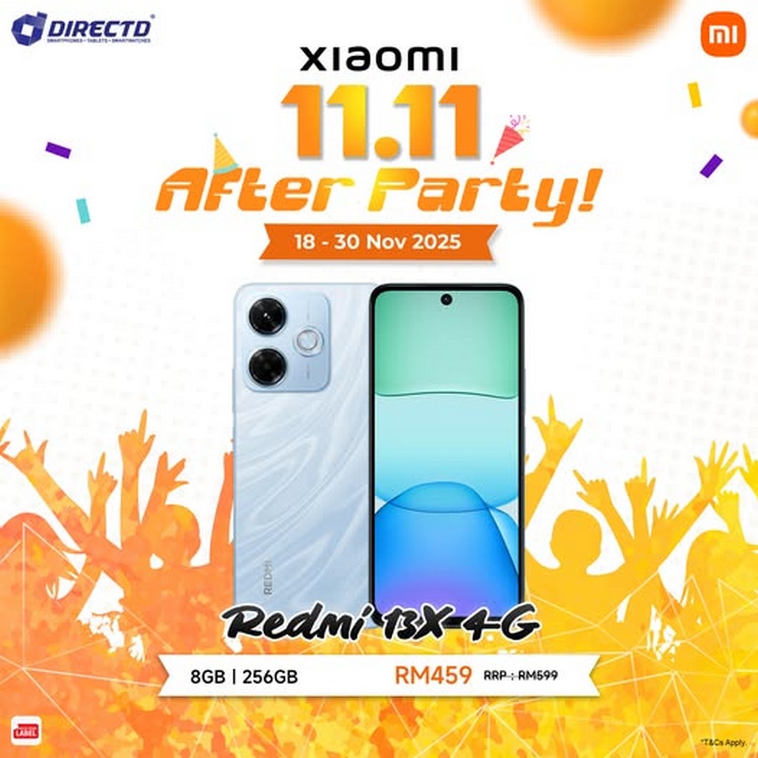 DirectD-Xiaomi-11.11-After-Party-Clearance-Sale 18-30 November 2025: DirectD Xiaomi 11.11 After Party: Clearance Sale with Redmi 13X Deals