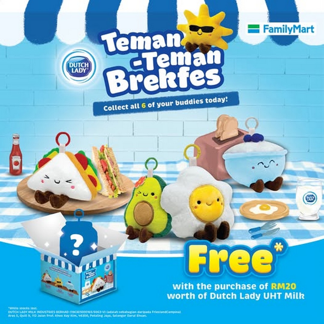 FamilyMart-Malaysia-Dutch-Lady-Breakfast 20 November 2025 Onward: FamilyMart Malaysia: Dutch Lady Breakfast Buddies Freebie Campaign: Promotion on Collectible Breakfast Toys With Purchase