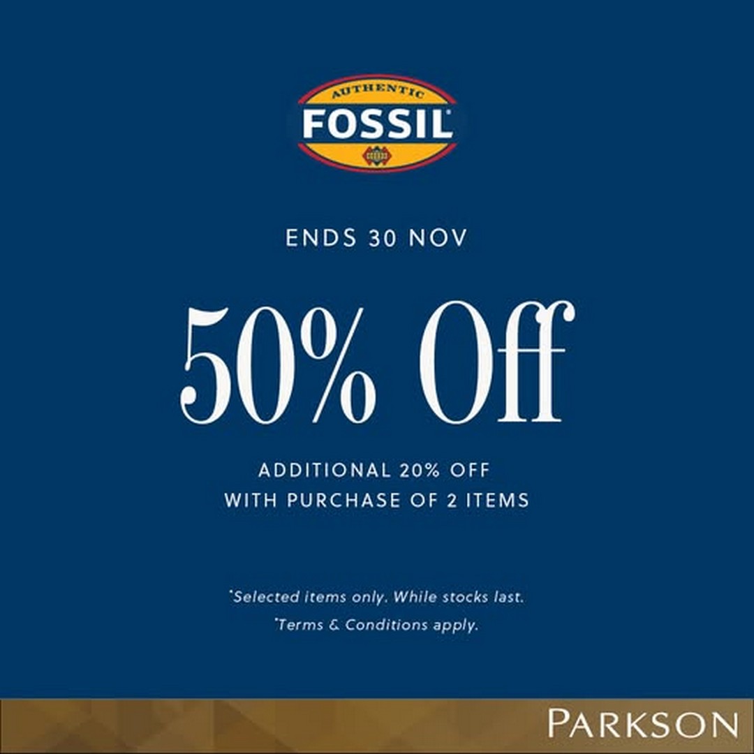 Fossil-Malaysia-Month-End-Savings-Special-Sale Now till 30 November 2025: Fossil Malaysia, Month-End Savings, Special Sale on Selected Accessories