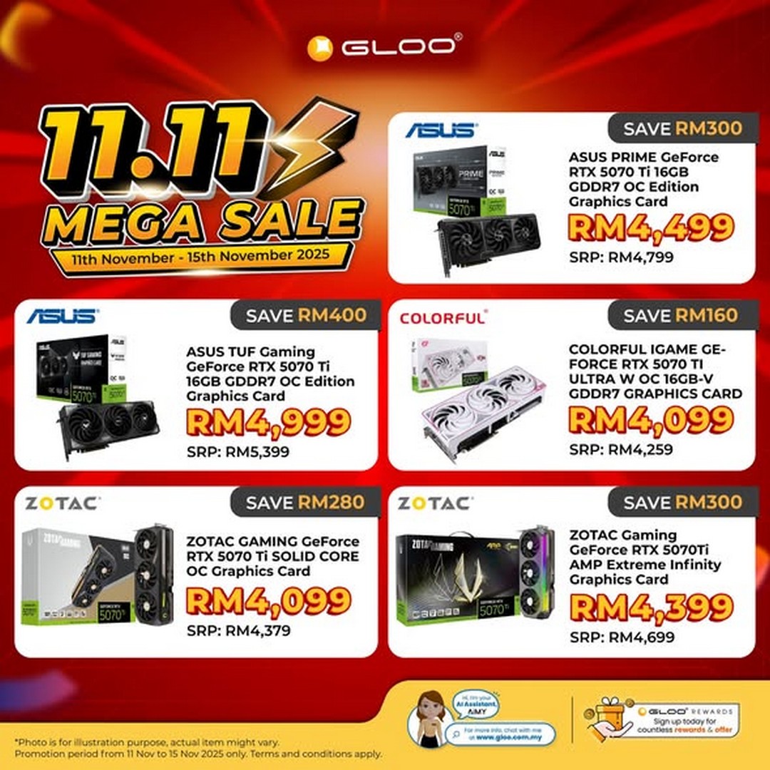 GLOO-PC-Components-Mega-Sale-2 11-15 November 2025: GLOO PC Components Mega Sale: Save up to RM800 on Top-Tier PC Gear – Sale & Exclusive Rewards