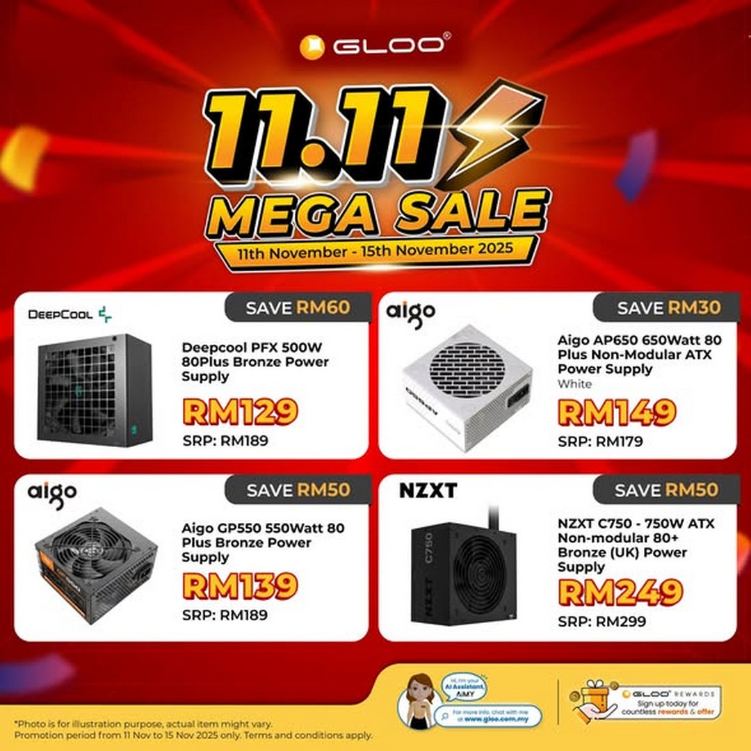 GLOO-PC-Components-Mega-Sale-3 11-15 November 2025: GLOO PC Components Mega Sale: Save up to RM800 on Top-Tier PC Gear – Sale & Exclusive Rewards