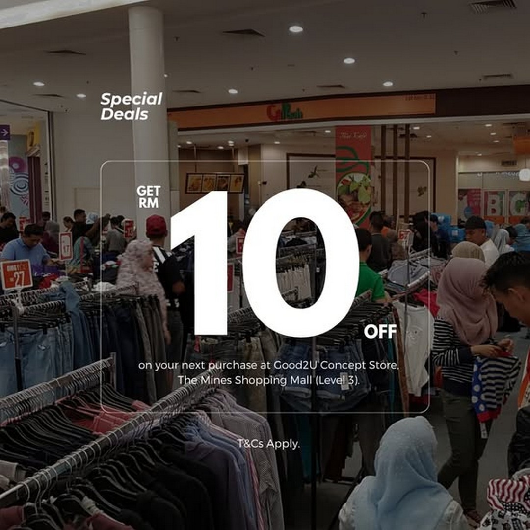 Good2U-Warehouse-Sale-at-The-Mines-1 20 November–3 December 2025: Good2U Warehouse Sale at The Mines: Massive Clearance Deals and RM10 Bonus Reward Promotion