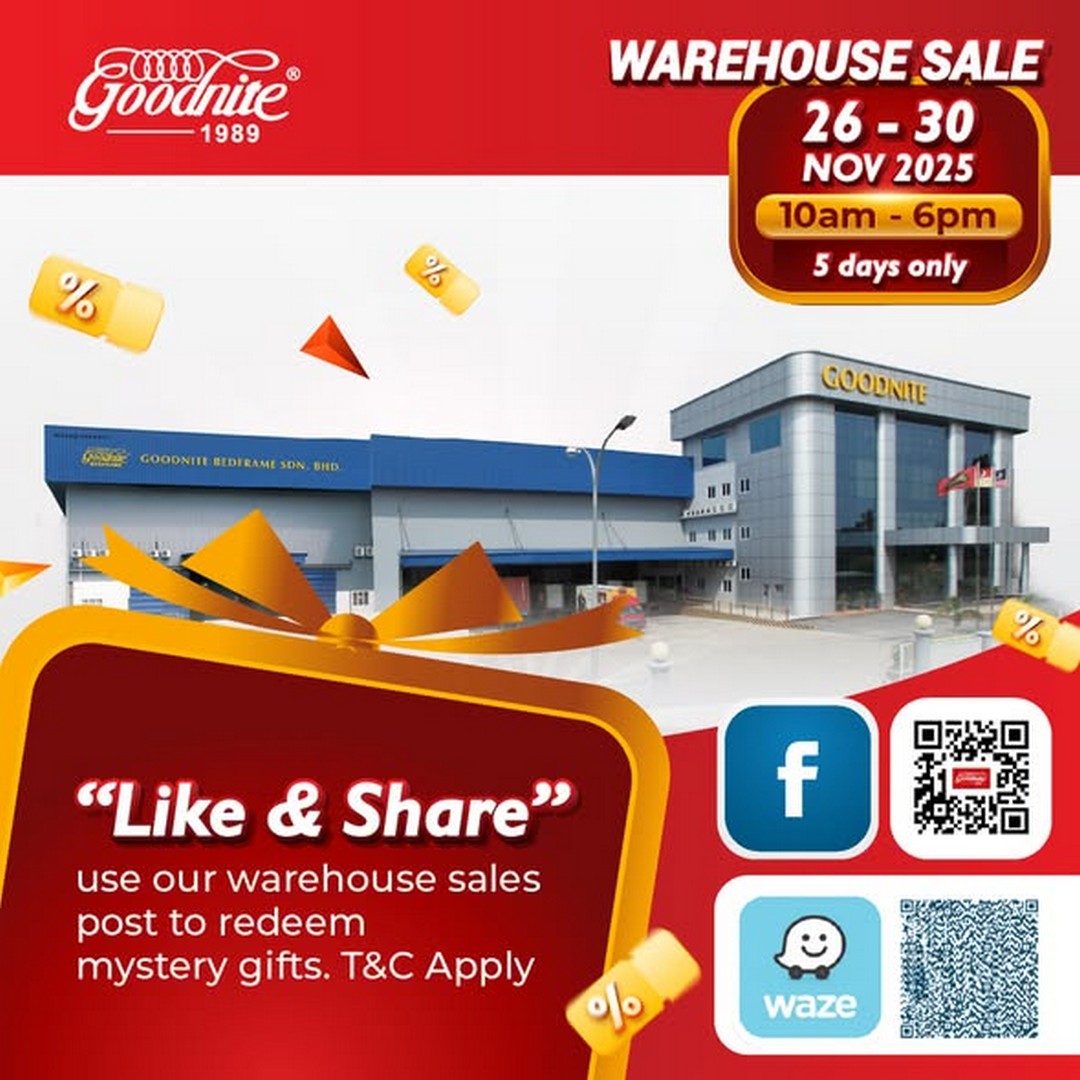 Goodnite-Malaysia-Warehouse-Sale-2025-4 26-30 November 2025: Goodnite Malaysia: Warehouse Sale 2025 – Unbeatable Deals on Sofas, Mattresses, and Home Essentials