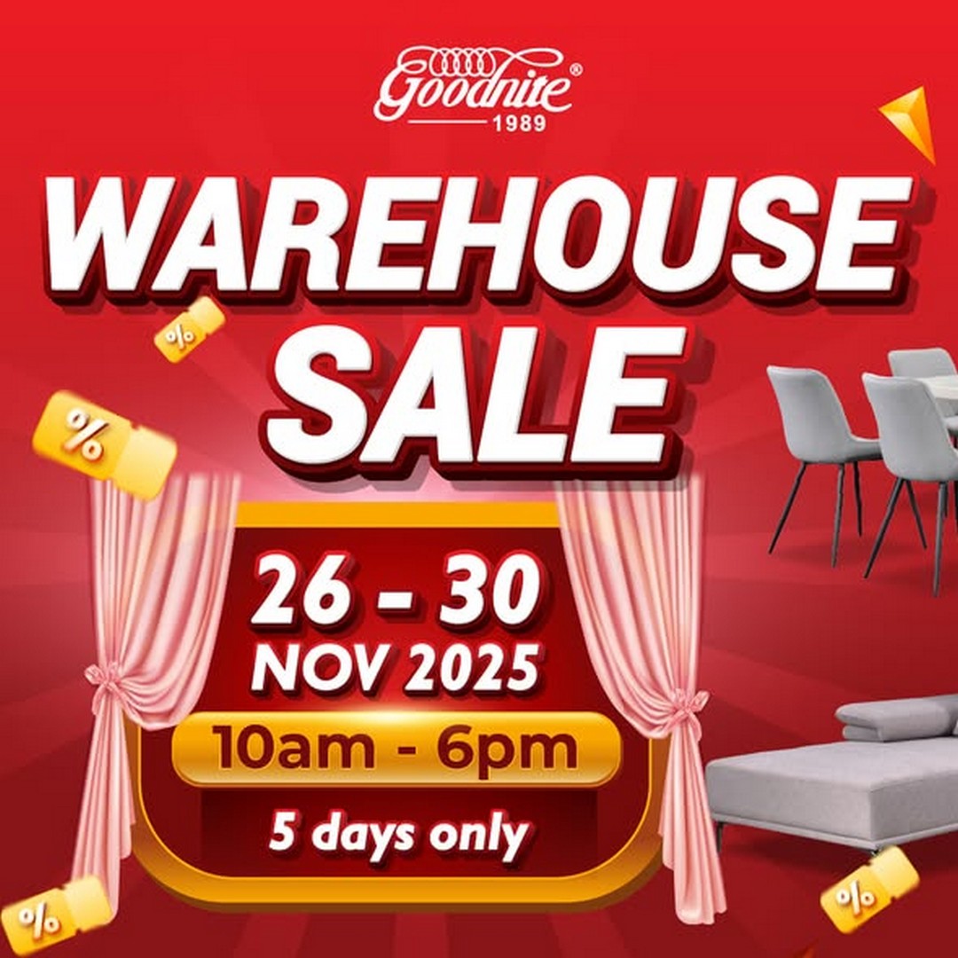 Goodnite-Malaysia-Warehouse-Sale-2025 26-30 November 2025: Goodnite Malaysia: Warehouse Sale 2025 – Unbeatable Deals on Sofas, Mattresses, and Home Essentials
