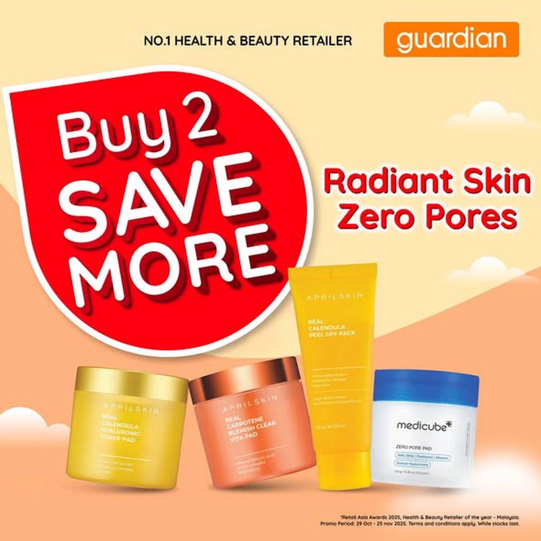 Guardian-Malaysia-Radiant-Skin-Zero-Pores-Collection-Promotion 15 November 2025 onwards: Guardian Malaysia: Radiant Skin Zero Pores Collection: Promotion on Skincare Essentials