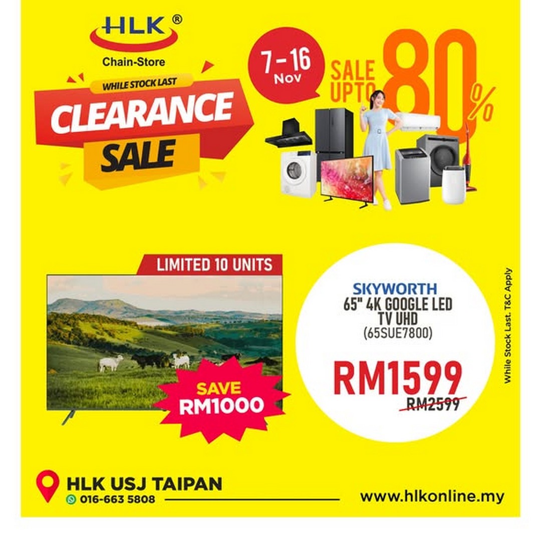 HLK-Malaysia-Mega-Electrical-Appliances-Sale-2 7-16 November 2025: HLK Malaysia: Mega Electrical Appliances Sale – Up to 80% OFF on TVs, Fridges, Airconds & More